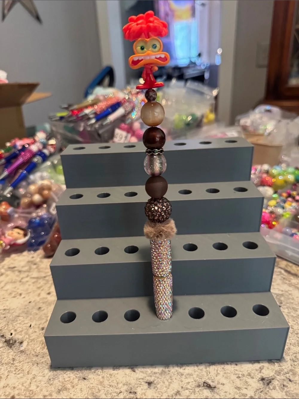NWOT Disney Doorables Anxiety Beaded Pen Handmade by Me